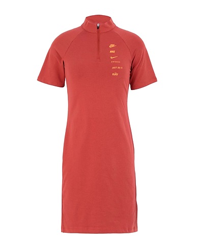 NIKE Short dress W NSW SWSH DRESS SS
 Brick red 61% Cotton, 33% Polyester, 6% Elastane