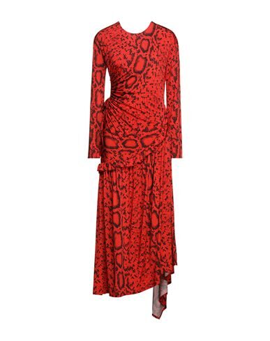 Preen By Thornton Bregazzi Midi Dresses In Red