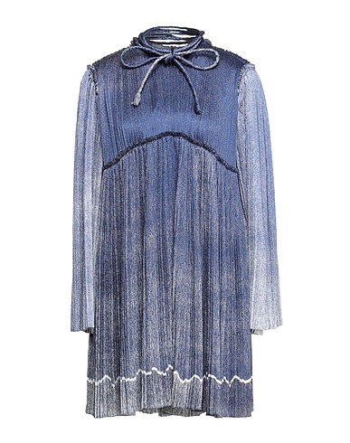 CHLOÉ Short dress Blue 96% Silk, 4% Elastane