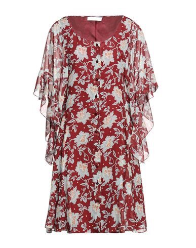 Chloé Floral Print Mini Dress In Red