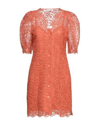 Sandro Livan Short Lace Dress In Orange