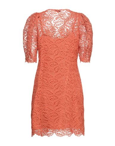 Sandro Livan Short Lace Dress In Orange