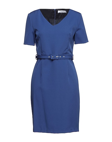 BLUGIRL Sheath dress Blue 89% Polyester, 11% Elastane