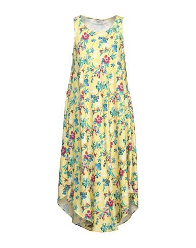 Fly Girl Woman Midi Dress Yellow Size S Polyester