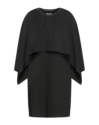 LE COEUR TWINSET Kurzes Kleid Schwarz 60% Viskose, 35% Polyamid, 5% Elastan, Polyester