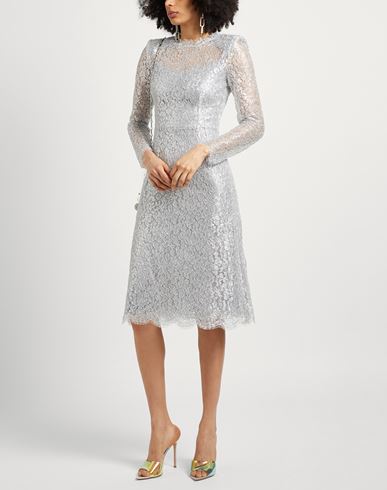 Dolce & Gabbana Midi Dresses In Silver
