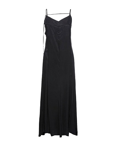 WEILI ZHENG Vestito lungo Nero 60% Cupro, 40% Viscosa