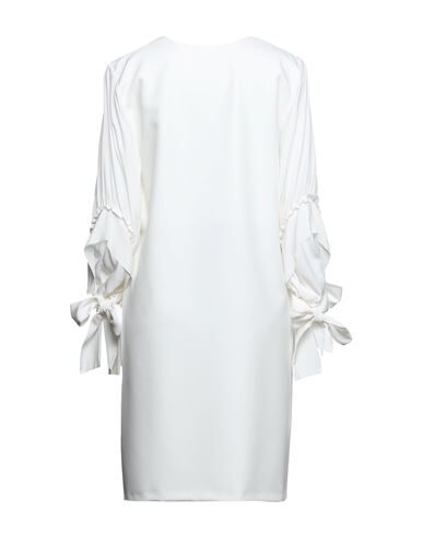 Shop Atos Lombardini Woman Mini Dress White Size 4 Polyester, Rubber, Acetate, Silk