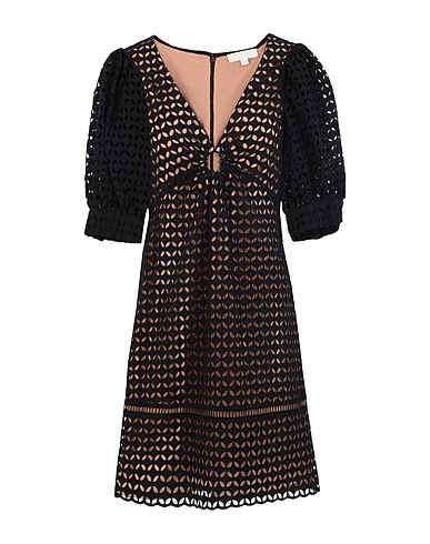 MICHAEL MICHAEL KORS Short dress GEO EYELET MINI DRESS
 Black 100% Cotton