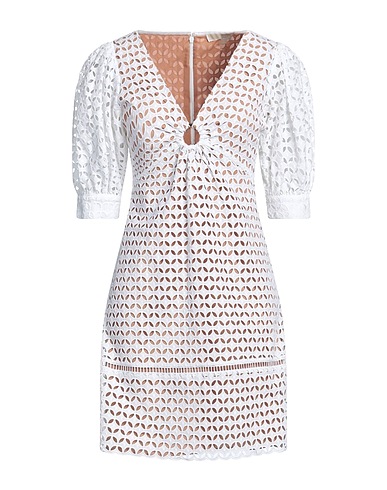 MICHAEL MICHAEL KORS Short dress GEO EYELET MINI DRESS
 White 100% Cotton