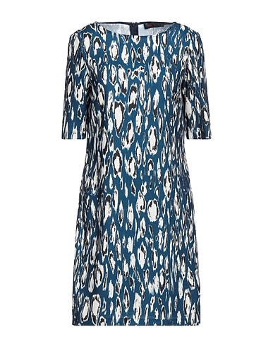 TRUSSARDI JEANS Short dress Navy blue 98% Polyester, 2% Elastane