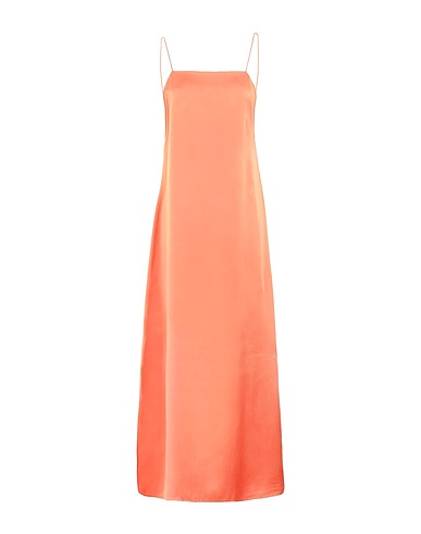 8 by YOOX Long dress SILK DEEP-V-BACK LONG DRESS
 Rust 100% Silk