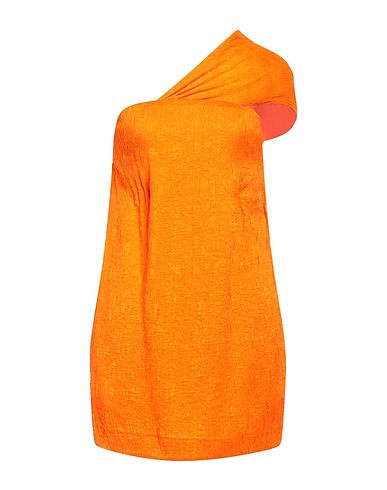PATOU One-shoulder dress Orange 100% Viscose