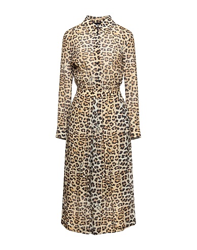 BOUTIQUE MOSCHINO Midi dress Sand 67% Viscose, 33% Silk