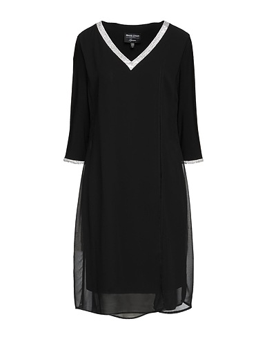 FRANK LYMAN Short dress Black 95% Polyester, 5% Elastane