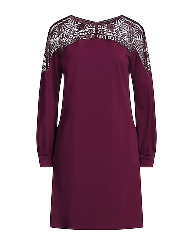 ALBERTA FERRETTI Vestito corto Prugna 56% Viscosa, 36% Poliammide, 8% Elastan