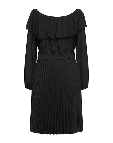 BE BLUMARINE Kurzes Kleid Schwarz 95% Polyester, 5% Elastan