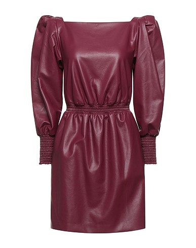 PHILOSOPHY di LORENZO SERAFINI Vestito corto Malva 63% Viscosa, 33% Poliestere, 4% Altre Fibre