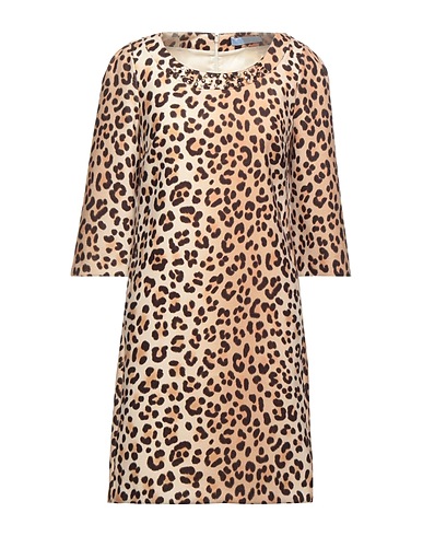 BLUMARINE Robe courte Sable 80% Polyester, 18% Viscose, 2% Élasthanne