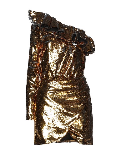 AMEN Sequin dress Gold 100% Polyester, Polyamide