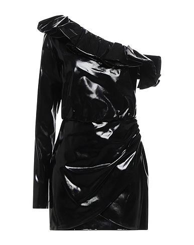 AMEN One-shoulder dress Black 100% Polyurethane