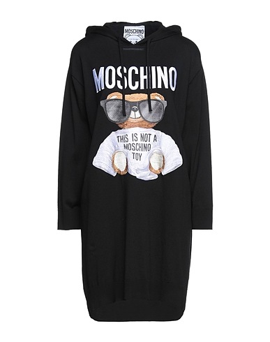 MOSCHINO Short dress COUTURE Black 100% Virgin Wool