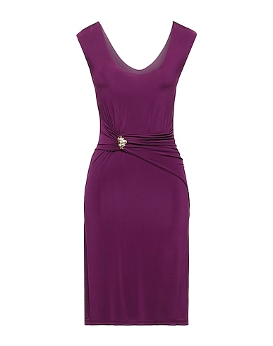 ROBERTO CAVALLI Kurzes Kleid Violett 90% Viskose, 10% Elastan