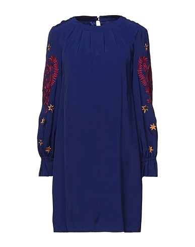 MOSCHINO Short dress Midnight blue 72% Viscose, 28% Silk