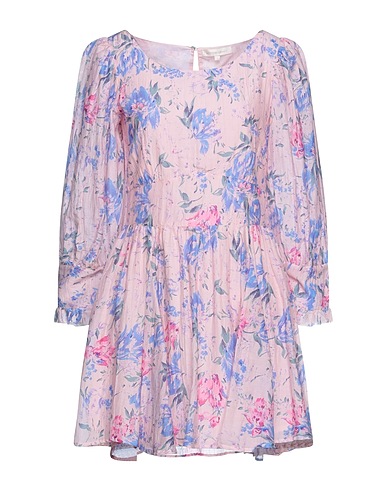 LOVESHACKFANCY Pleated dress Light pink 70% Cotton, 30% Silk