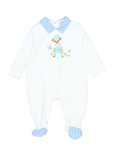 LE BEBÉ Baby jumpsuit  White 94% Cotton, 6% Elastane