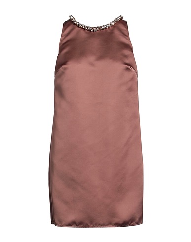 ELISABETTA FRANCHI Short dress Brown 100% Polyester