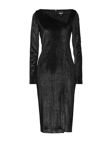JUST CAVALLI Midi dress Black 93% Polyester, 7% Elastane