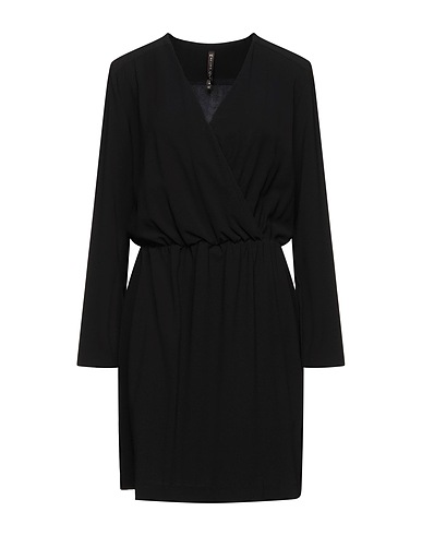 MANILA GRACE Robe courte Noir 88% Polyester, 12% Élasthanne
