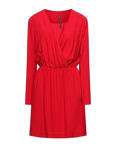 MANILA GRACE Short dress Red 88% Polyester, 12% Elastane