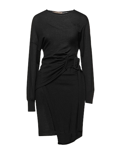 SIMONA CORSELLINI Knit dress Black 50% Virgin Wool, 50% Acrylic