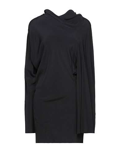 RICK OWENS Short dress Black 62% Acetate, 38% Silk