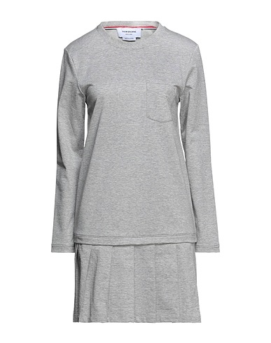 THOM BROWNE Short dress Grey 100% Cotton