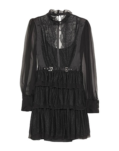 ALBERTA FERRETTI Pleated dress Black 100% Silk