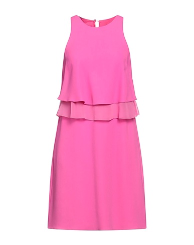 EMPORIO ARMANI Short dress Fuchsia 50% Viscose, 47% Acetate, 3% Elastane, Silk