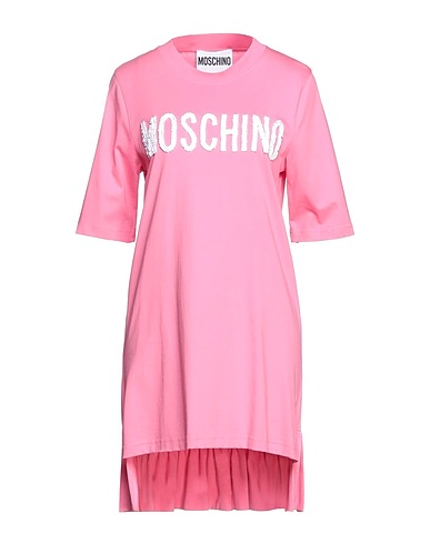 MOSCHINO Vestito corto COUTURE Rosa 100% Cotone