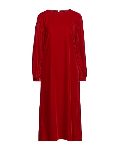 L' AUTRE CHOSE Midi dress Burgundy 100% Polyester