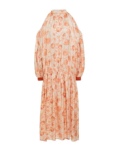 MOTHER OF PEARL Midi dress Orange 100% Viscose