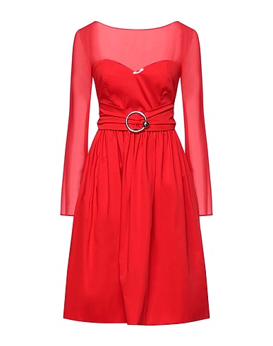 BOUTIQUE MOSCHINO Kurzes Kleid Rot 96% Baumwolle, 4% Andere Fasern, Polyester