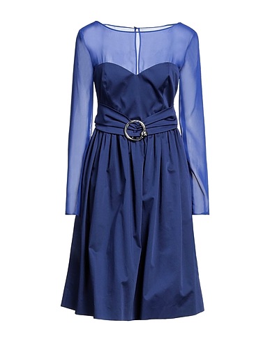 BOUTIQUE MOSCHINO Short dress Navy blue 96% Cotton, 4% Other Fibres, Polyester