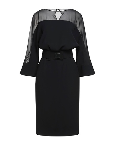 SIMONA CORSELLINI Midi dress Black 100% Polyester
