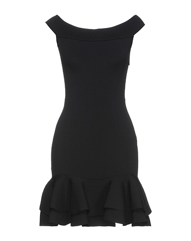 MCQUEEN Sheath dress Black 83% Viscose, 17% Polyester