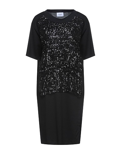 DONDUP Kurzes Kleid Schwarz 100% Baumwolle, Polyester