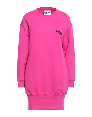 MOSCHINO Short dress Fuchsia 100% Cotton