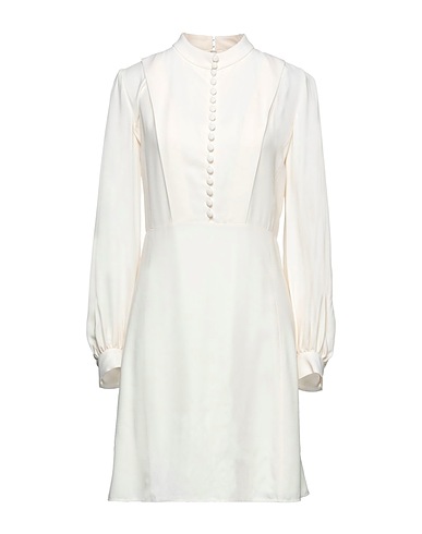 CHLOÉ Short dress Ivory 53% Acetate, 47% Viscose, Silk