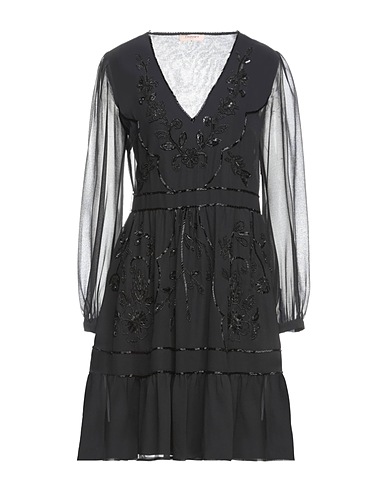 TWINSET Short dress Black 100% Polyester